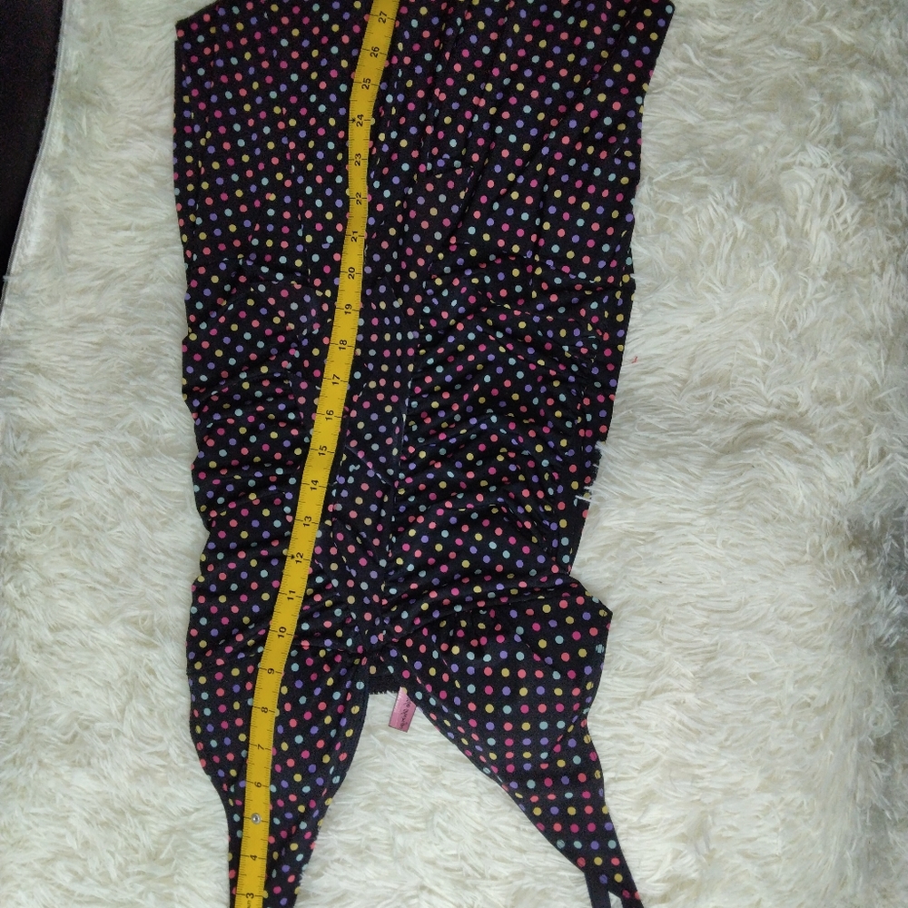 Vtg Victoria's Secret Sexy Little Thing Multi-Colored Polka Dot Dress Size S - Picture 12 of 14